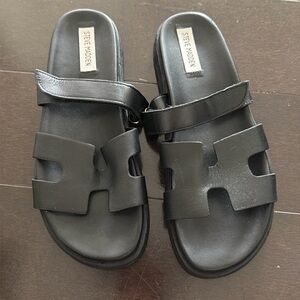 Steve Madden Mayven Slide Sandal Black Sz9.5